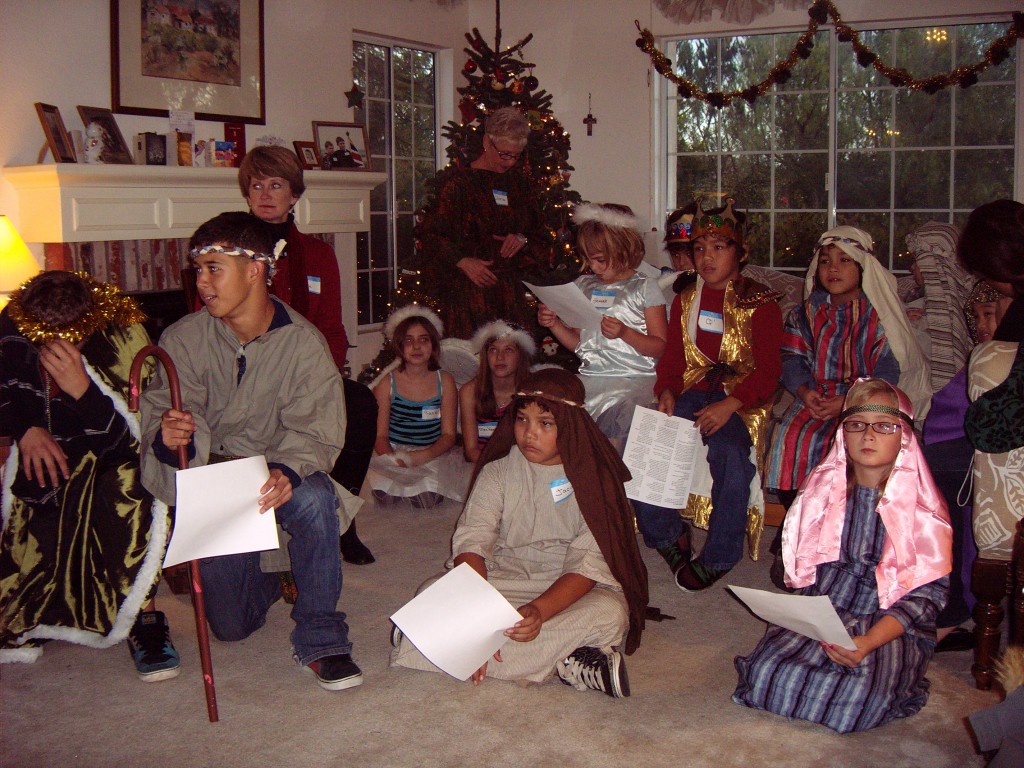 Our annual Christmas party and Nativity play.