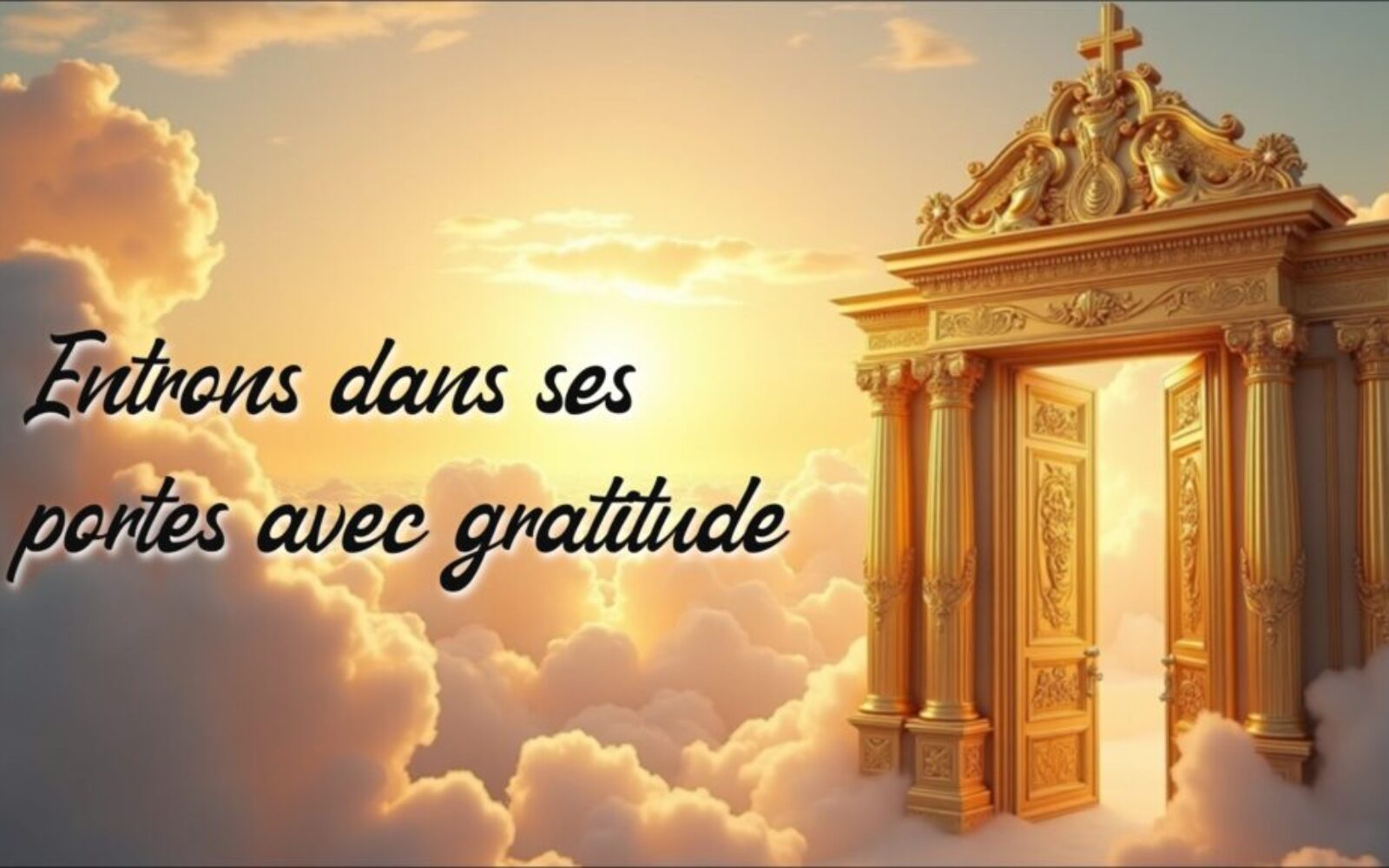 Entrons dans ses portes avec gratitude